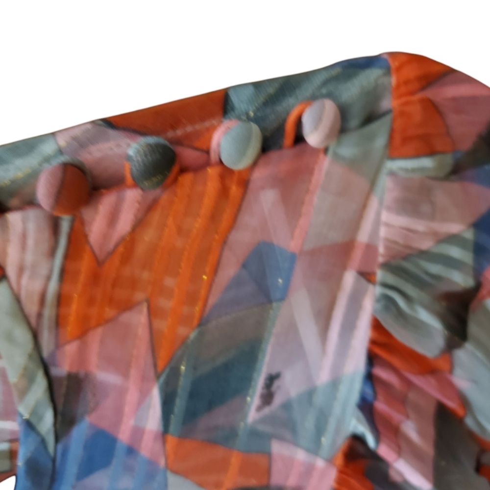 NWT COACH Bold Geo Yoke Knee length Spring Easter Dress Size 10, $595 Retail - Picture 7 of 16